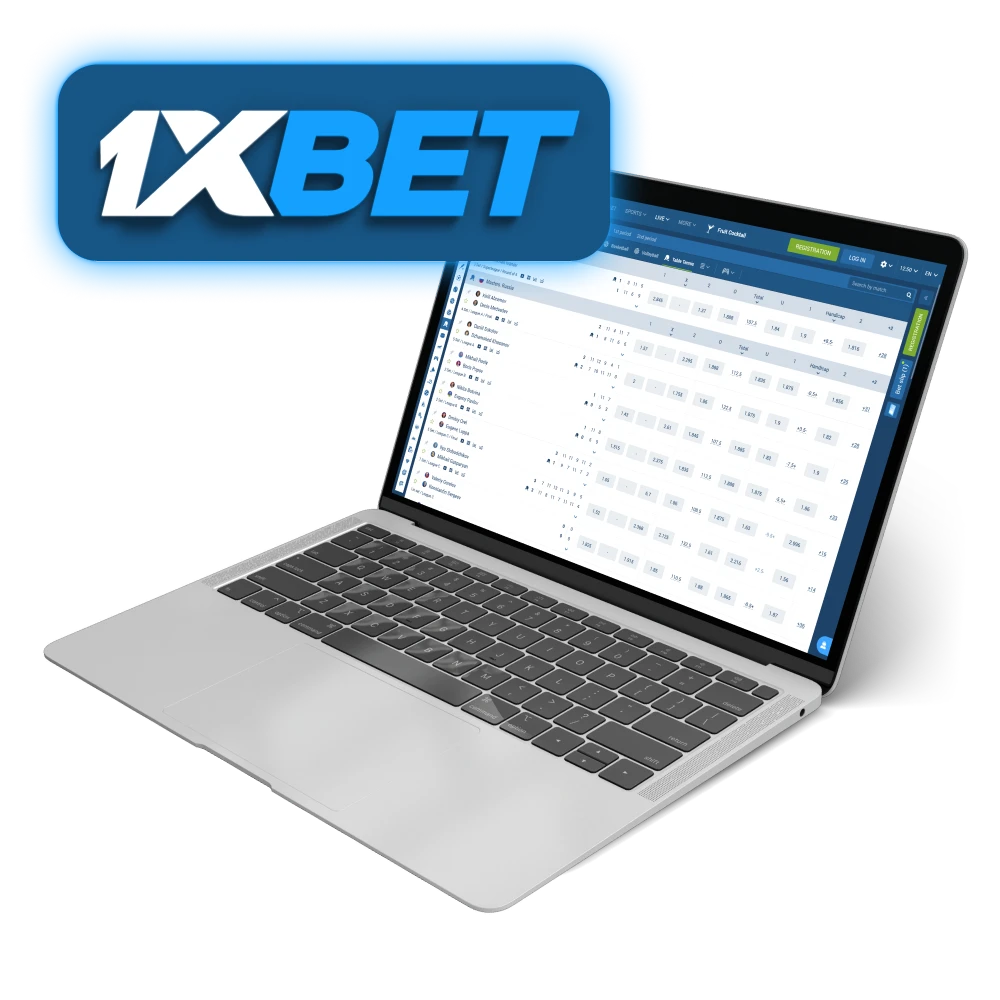 Customers can find their favorite table tennis players at 1xBet to start betting.