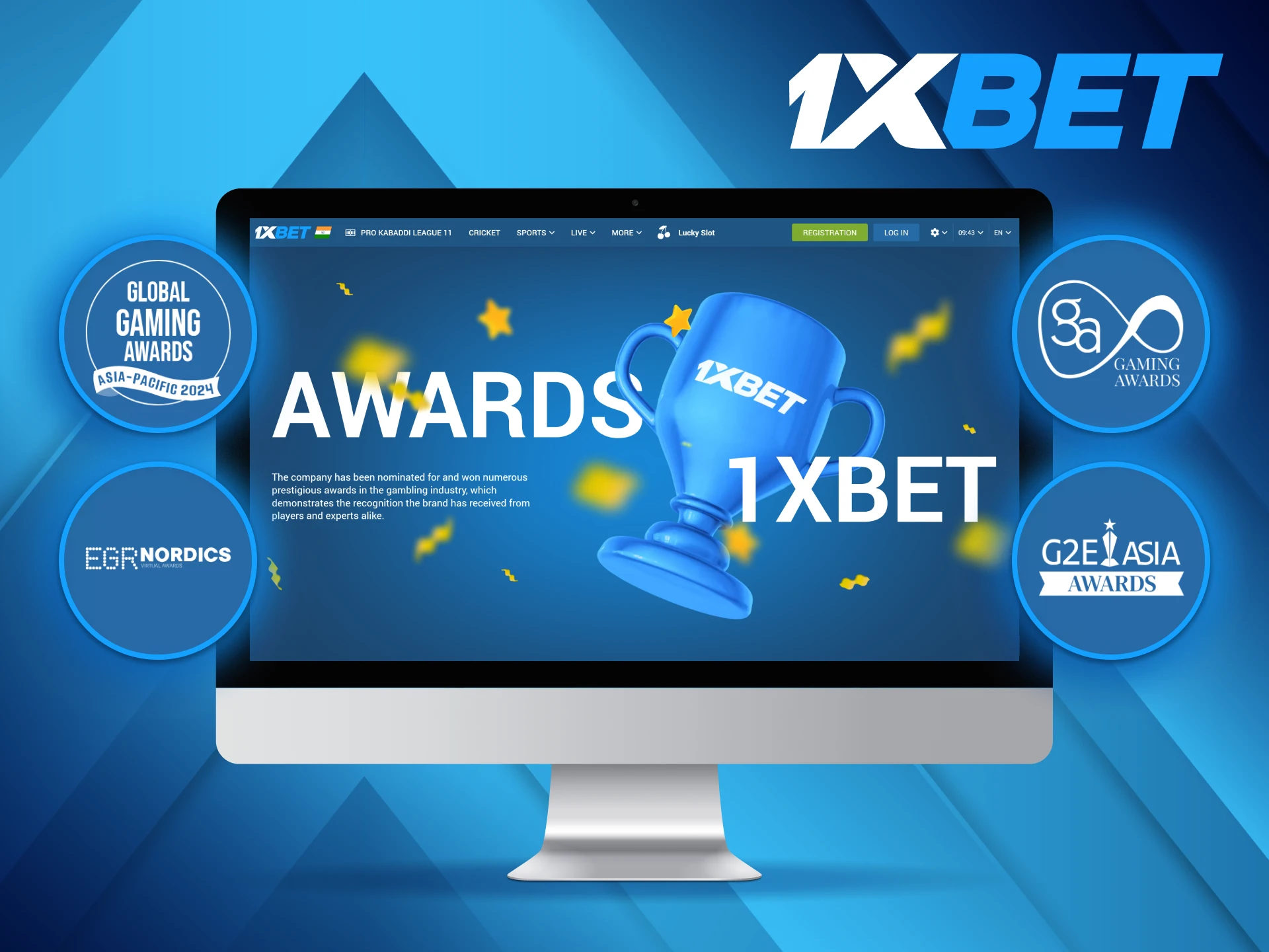 1xBet has received multiple prestigious iGaming awards and recognized by millions of users worldwide.