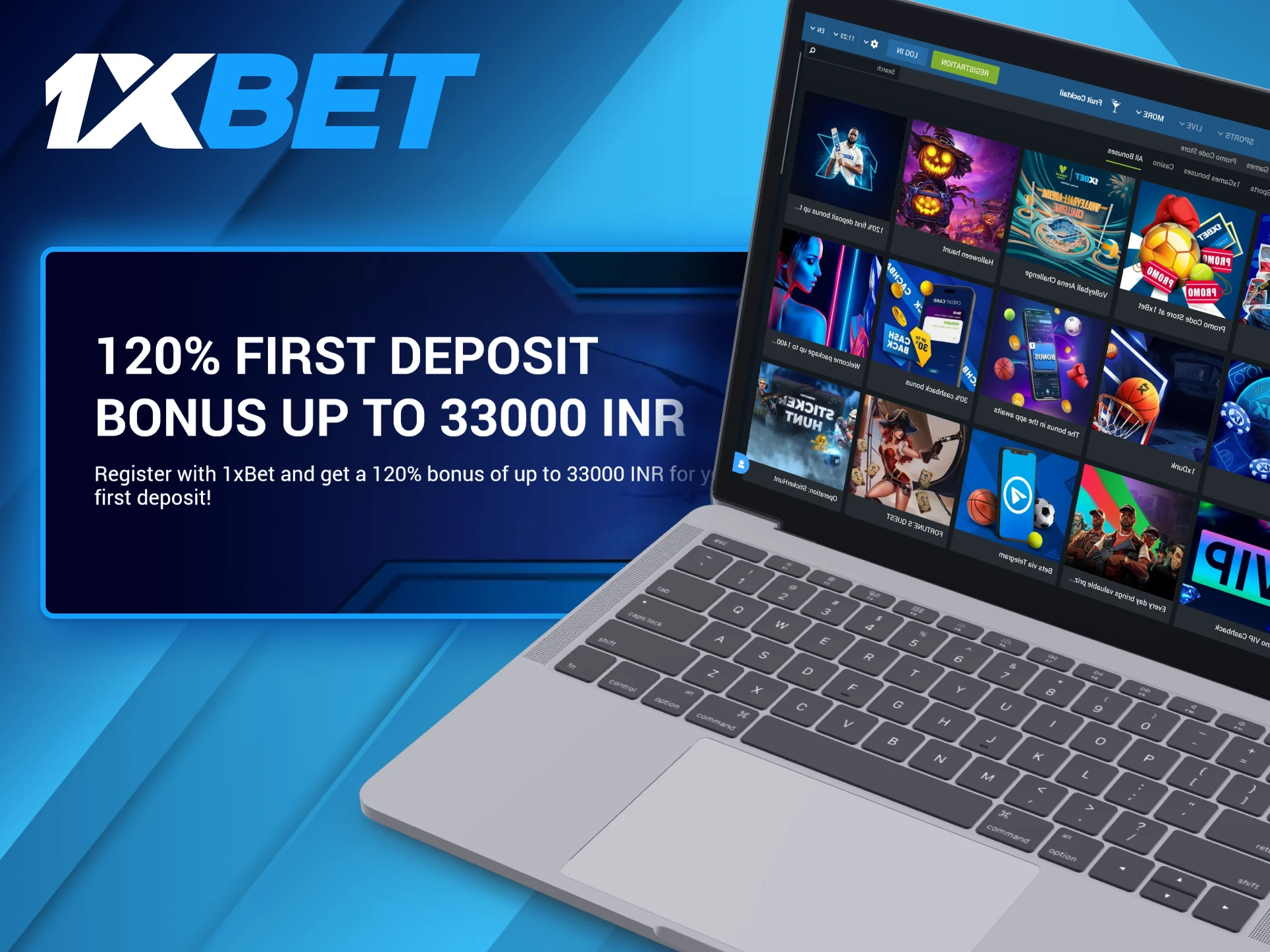 1xBet betters can reward a 120% welcome bonus of their first deposit size.