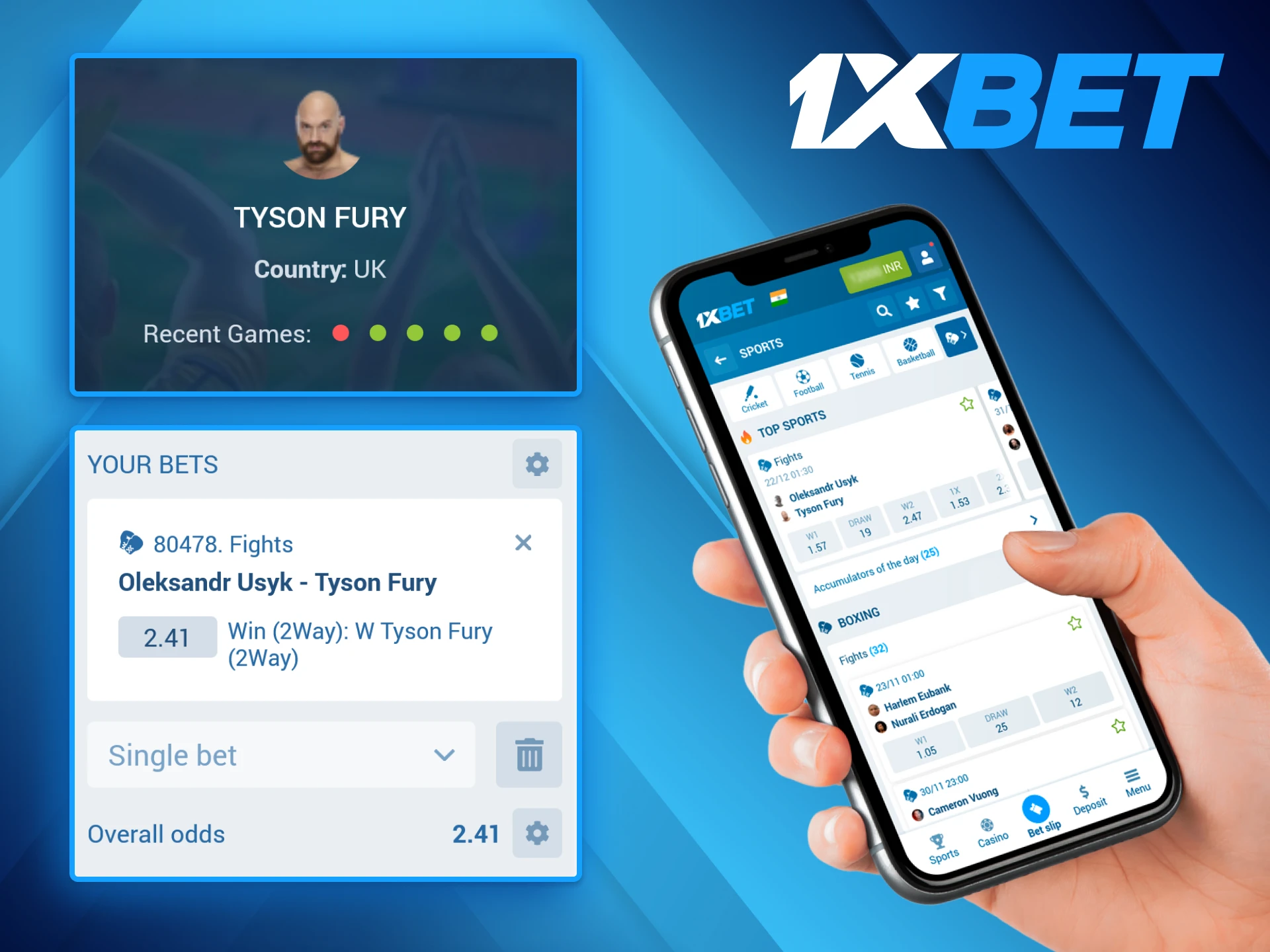 The 1xBet platform ensures a convenient betting experience for boxing enthusiasts.