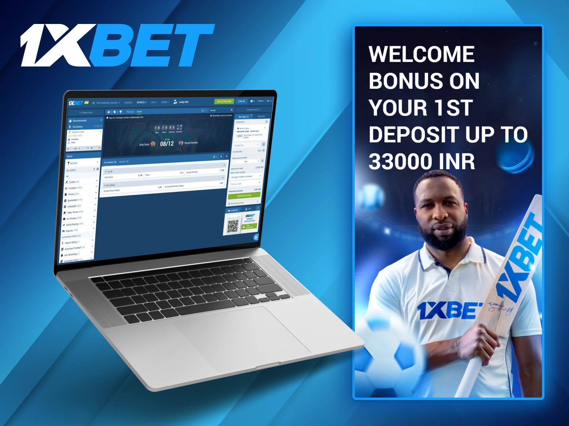 Boxing fans who want to start their betting journey at 1xBet can enjoy a 120% welcome bonus for the first deposit they make.