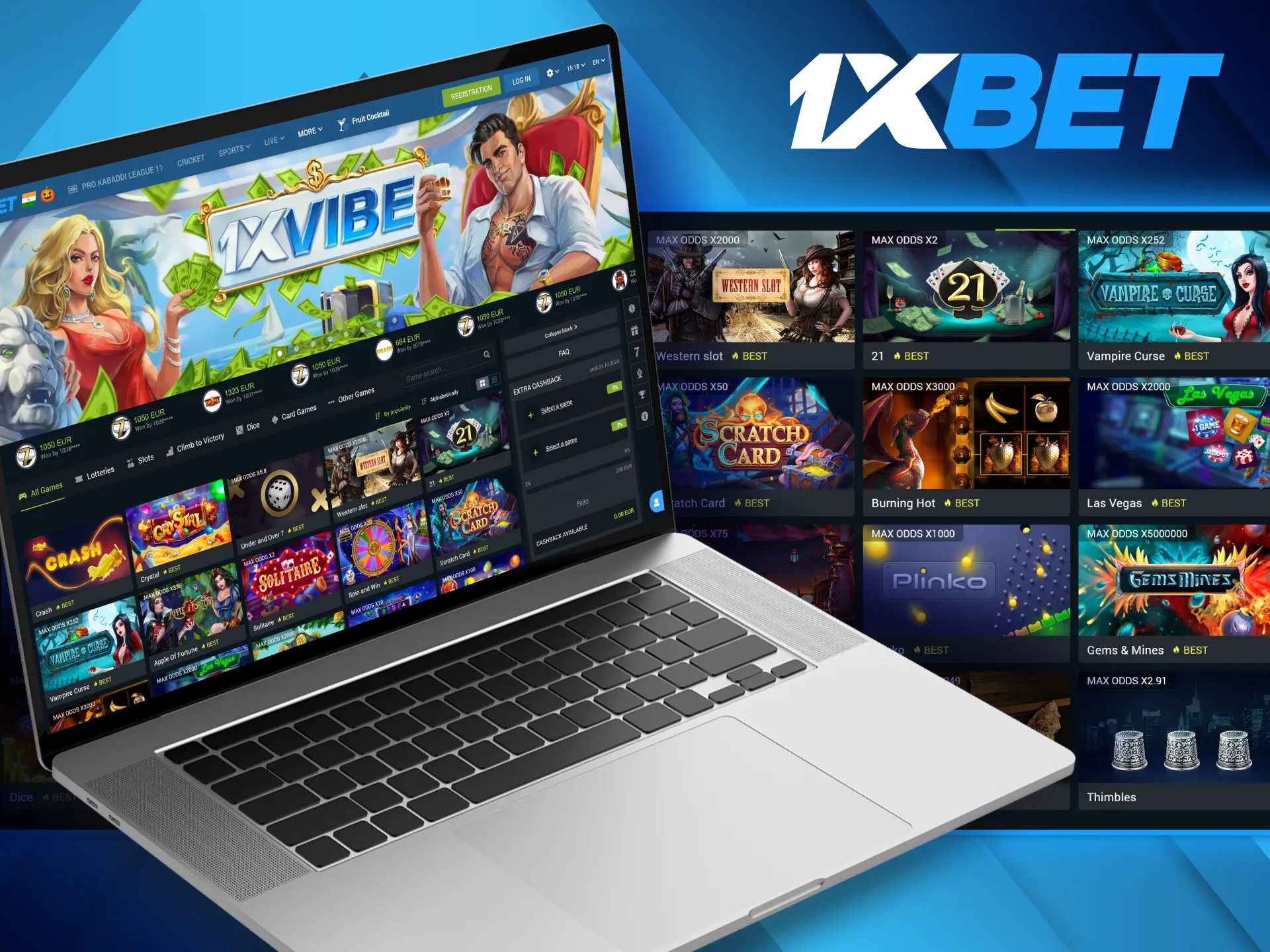 1xBet has a wide casino game selection for every type of player.