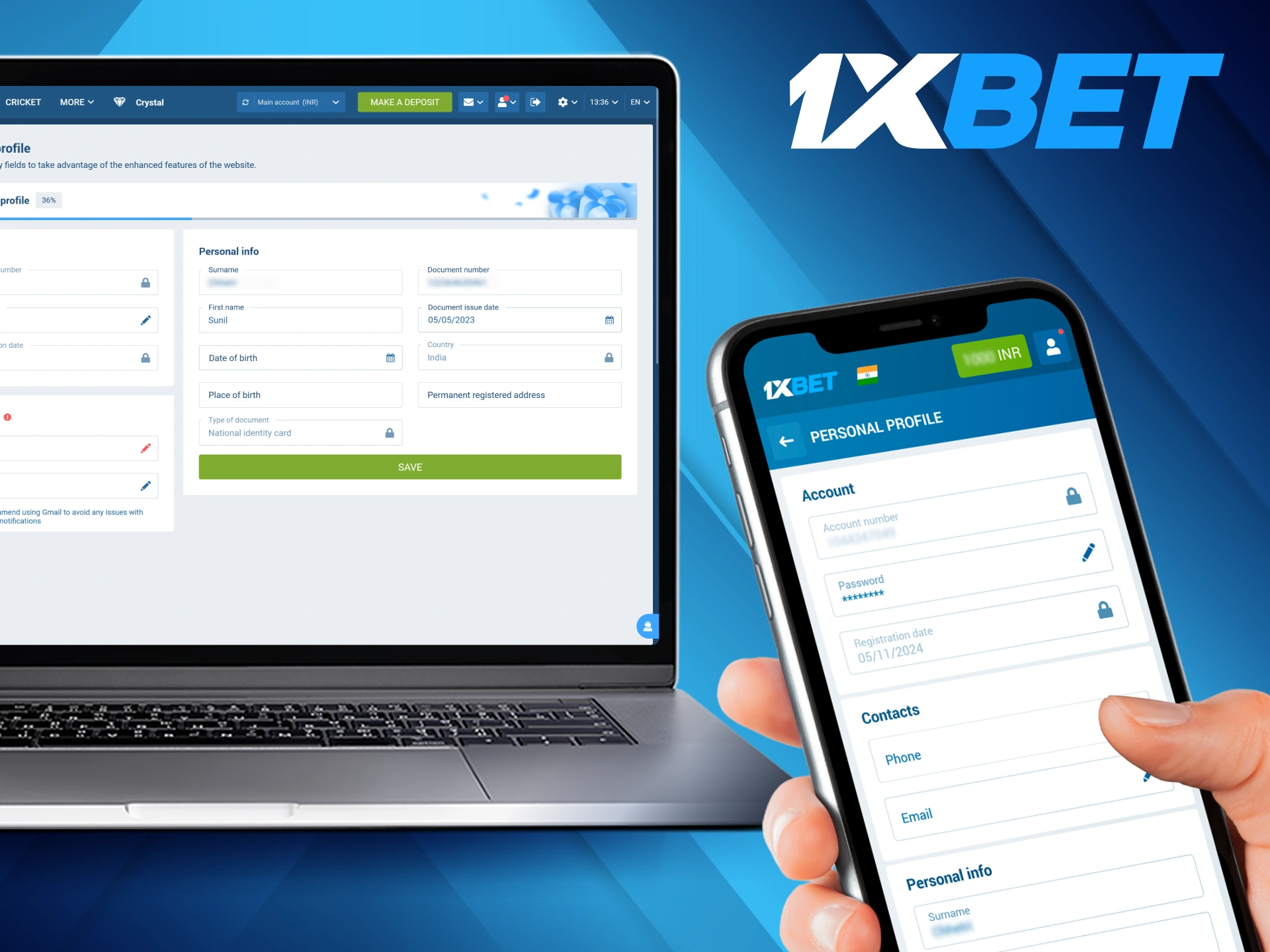 To secure their account, 1xBet players can verify their account.