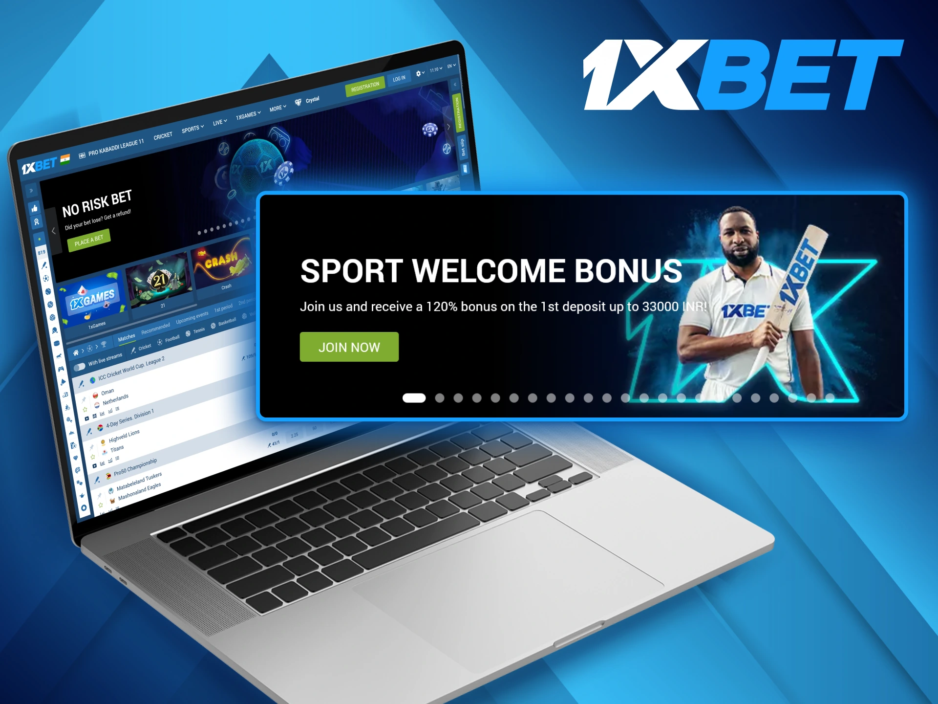 New users of 1xBet platform can get 120% welcome bonus for a great start of their betting journey.