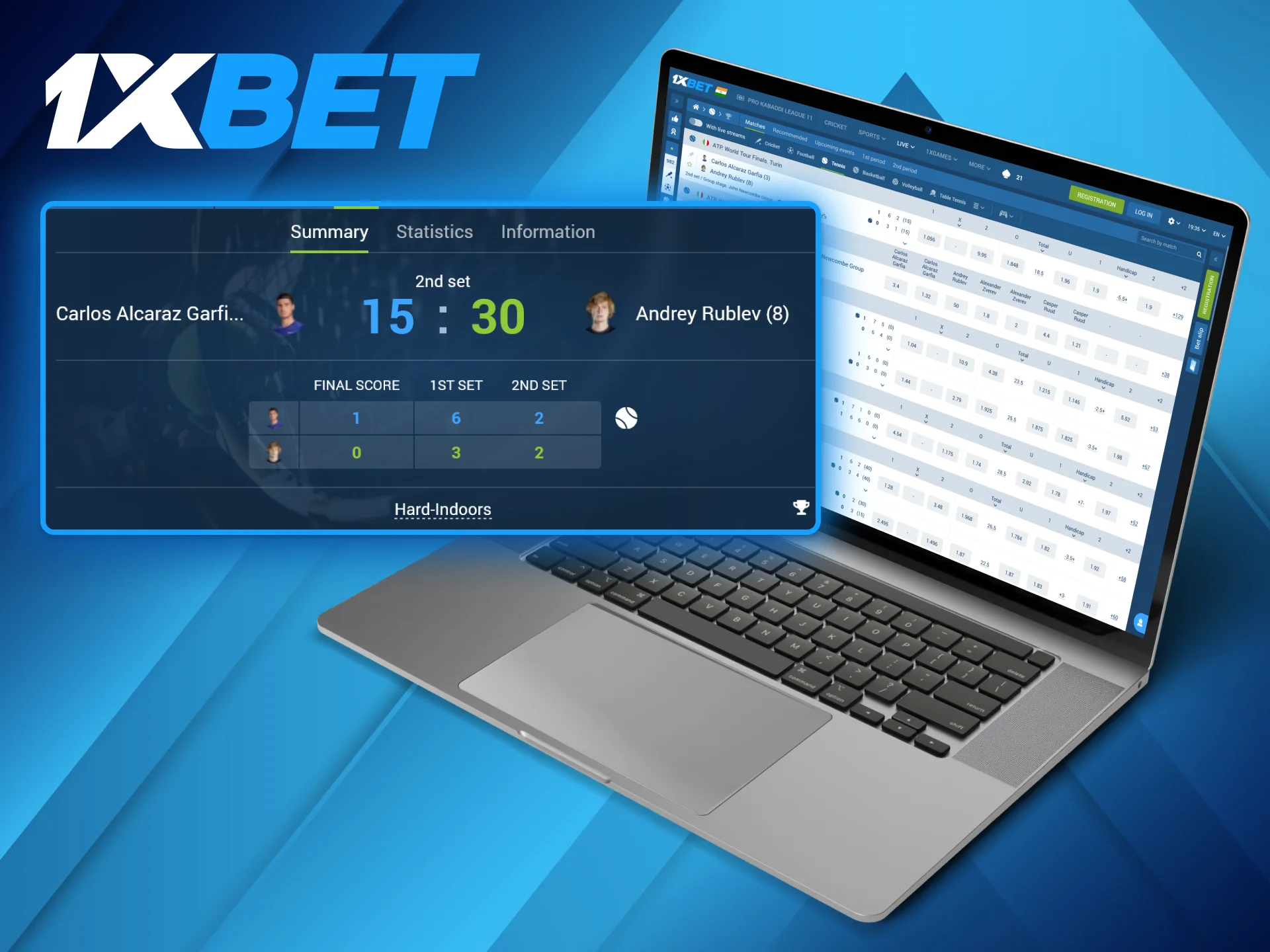 Getting started with tennis betting on the 1xBet website is a simple process that only takes a few steps.