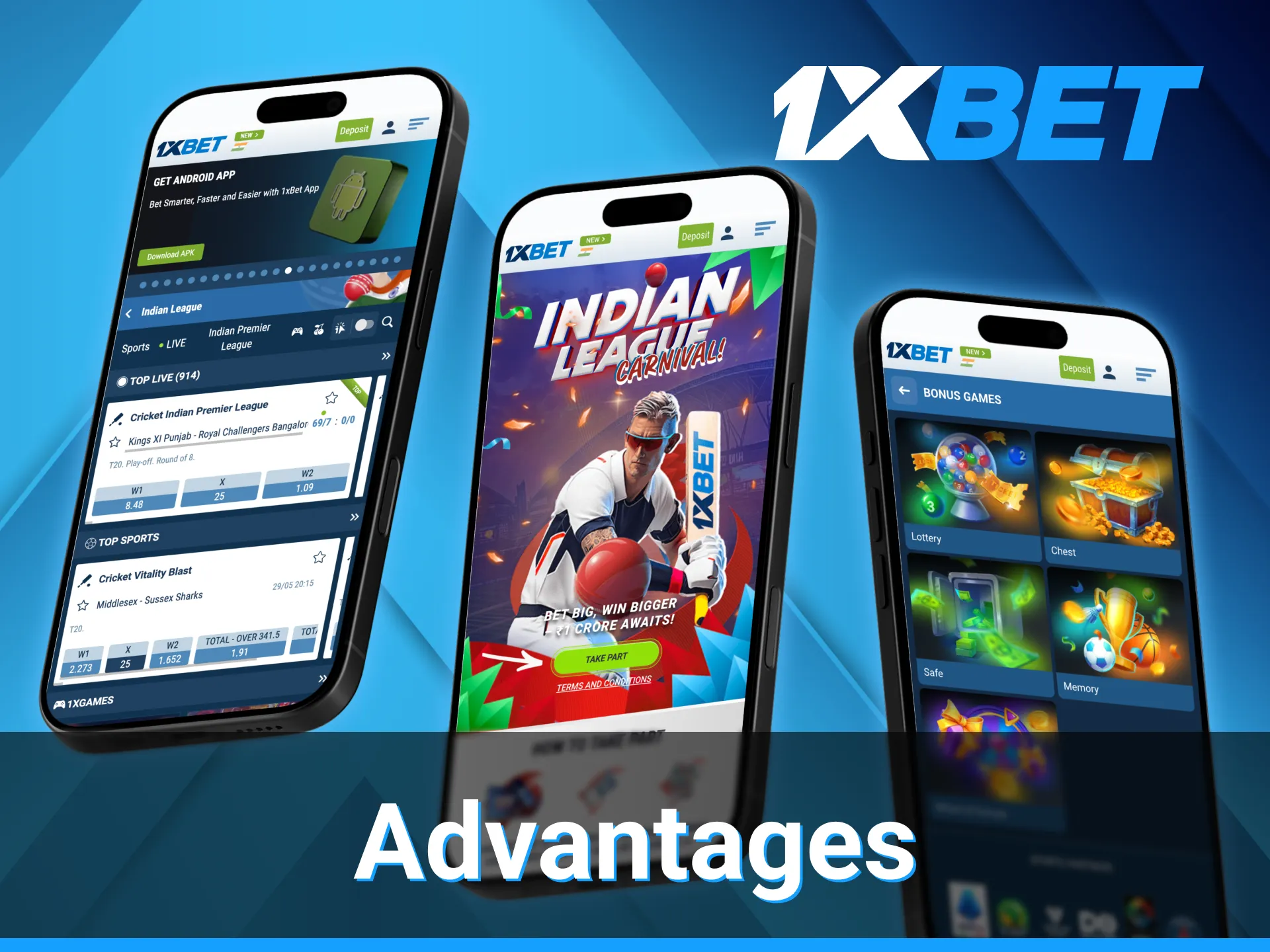Get exclusive conditions of the 1xBet mobile app.