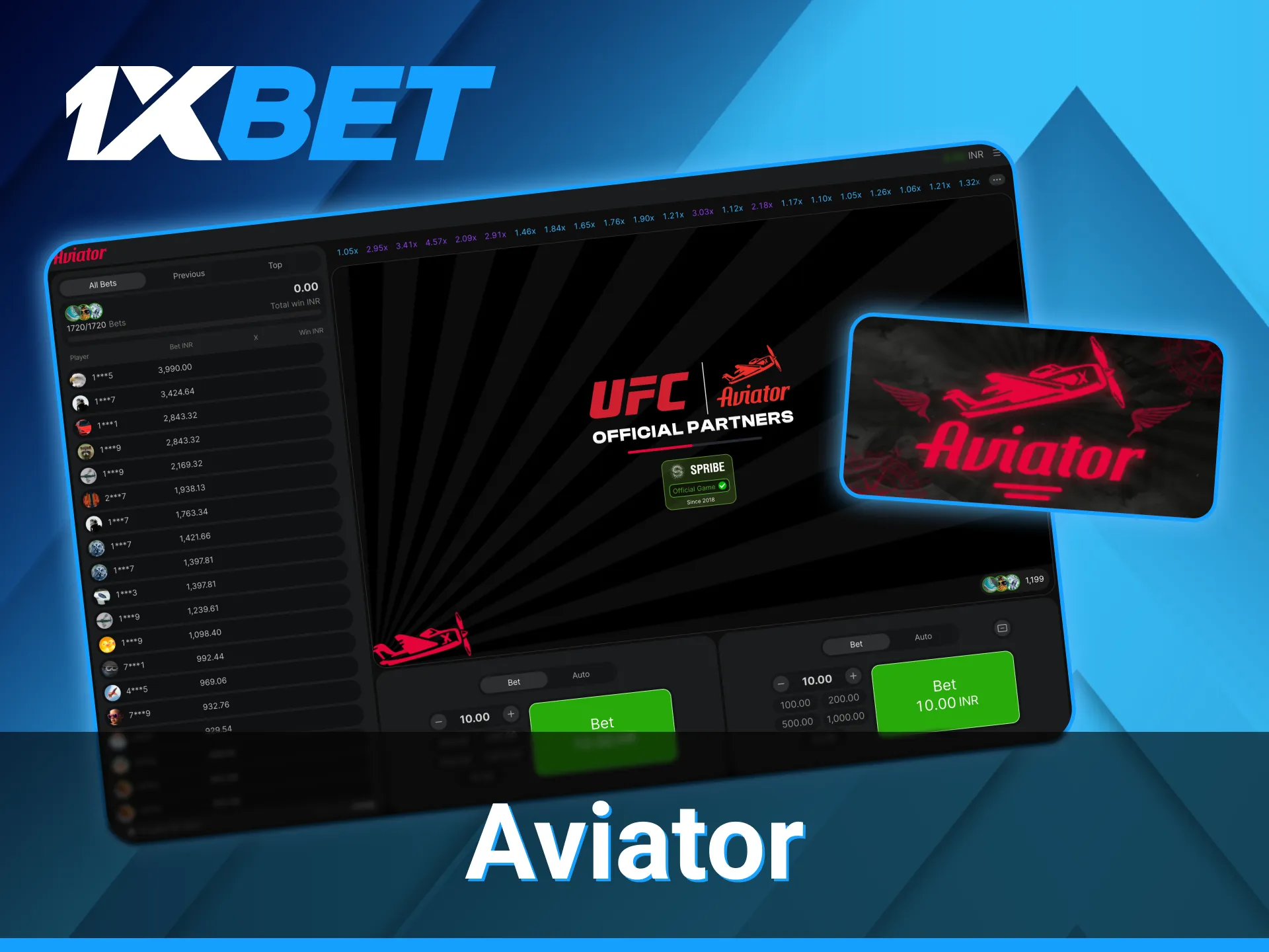 Try playing the Aviator game on 1xBet.