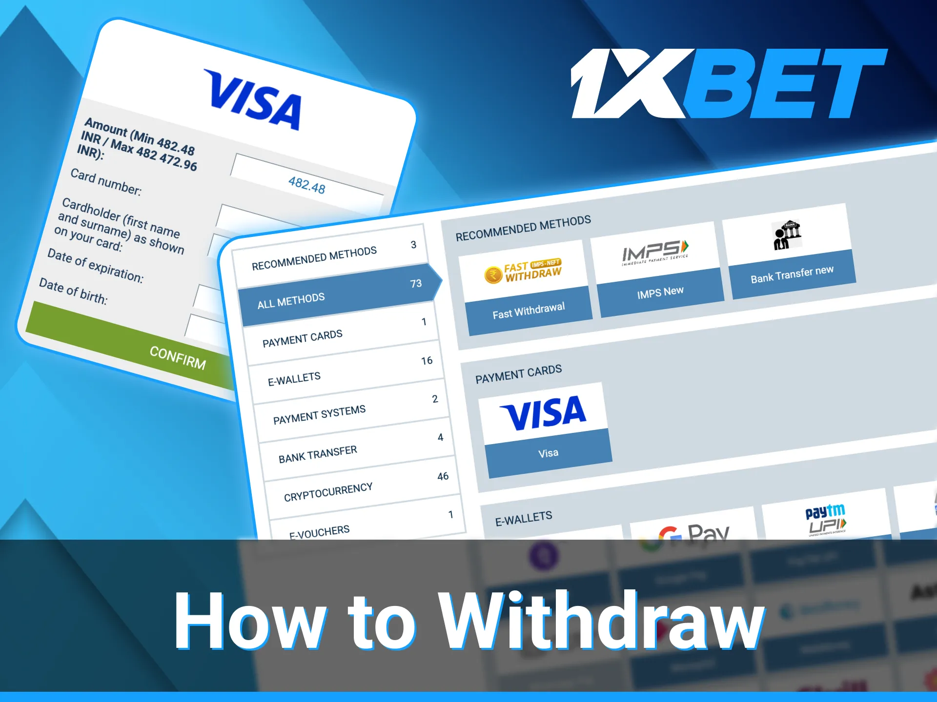How to withdraw winnings from 1xbet.