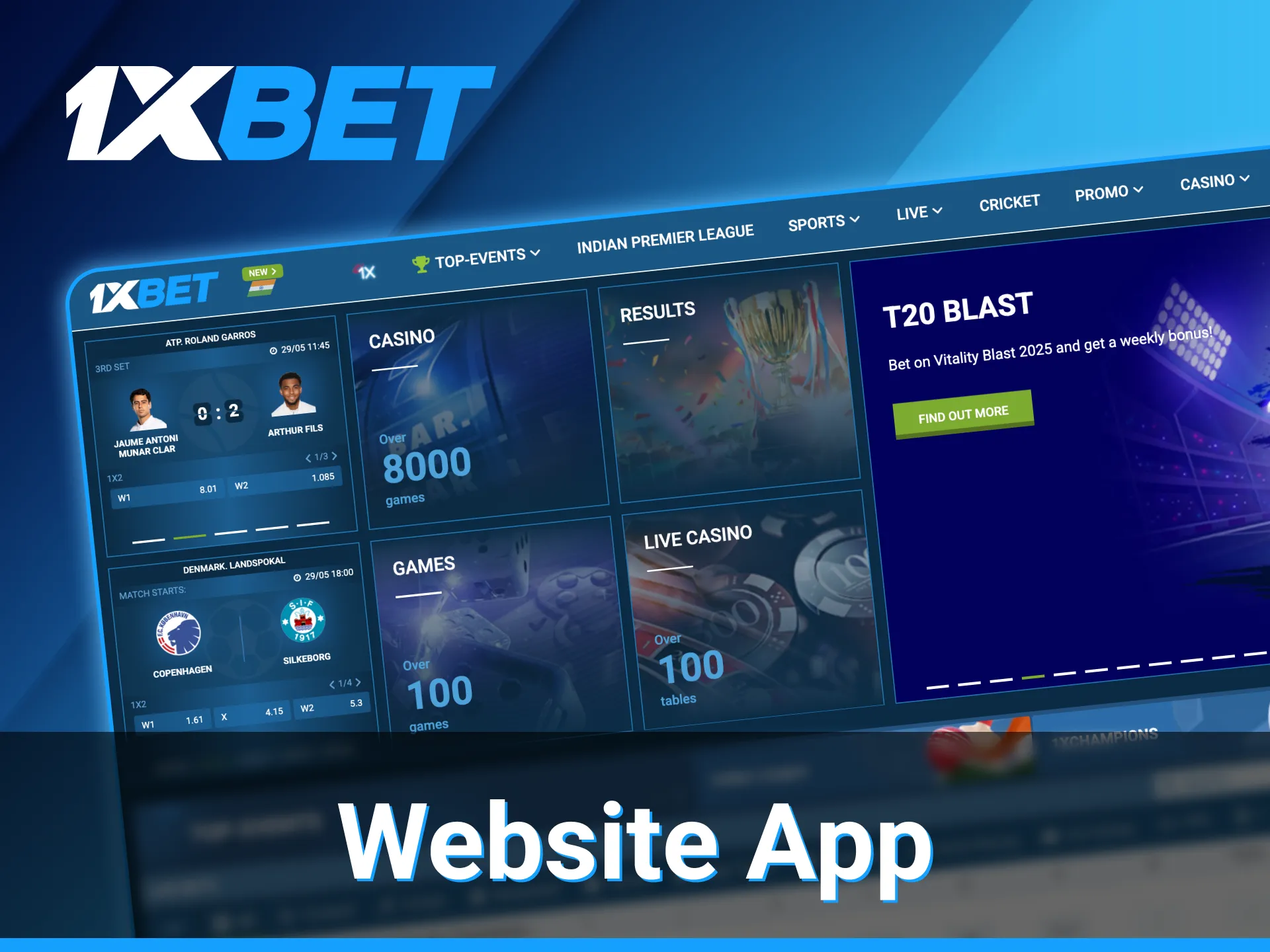 1xBet website App.