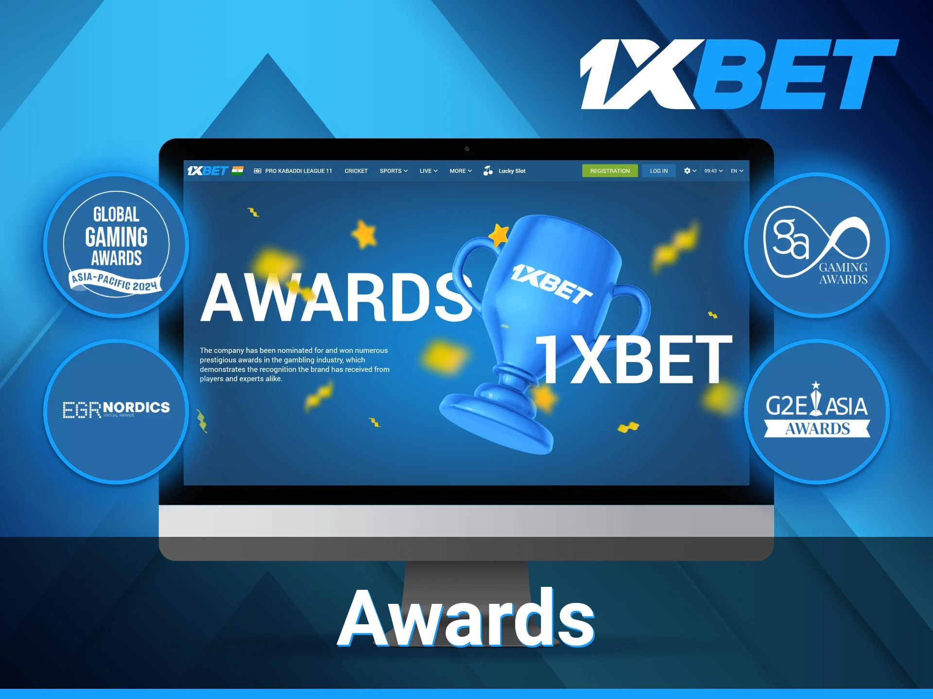 1xBet has received multiple prestigious iGaming awards and recognized by millions of users worldwide.