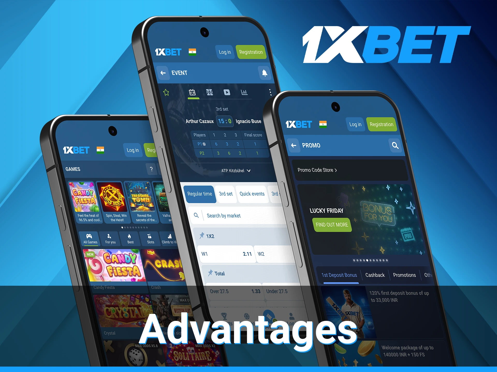 Get exclusive conditions of the 1xBet mobile app.
