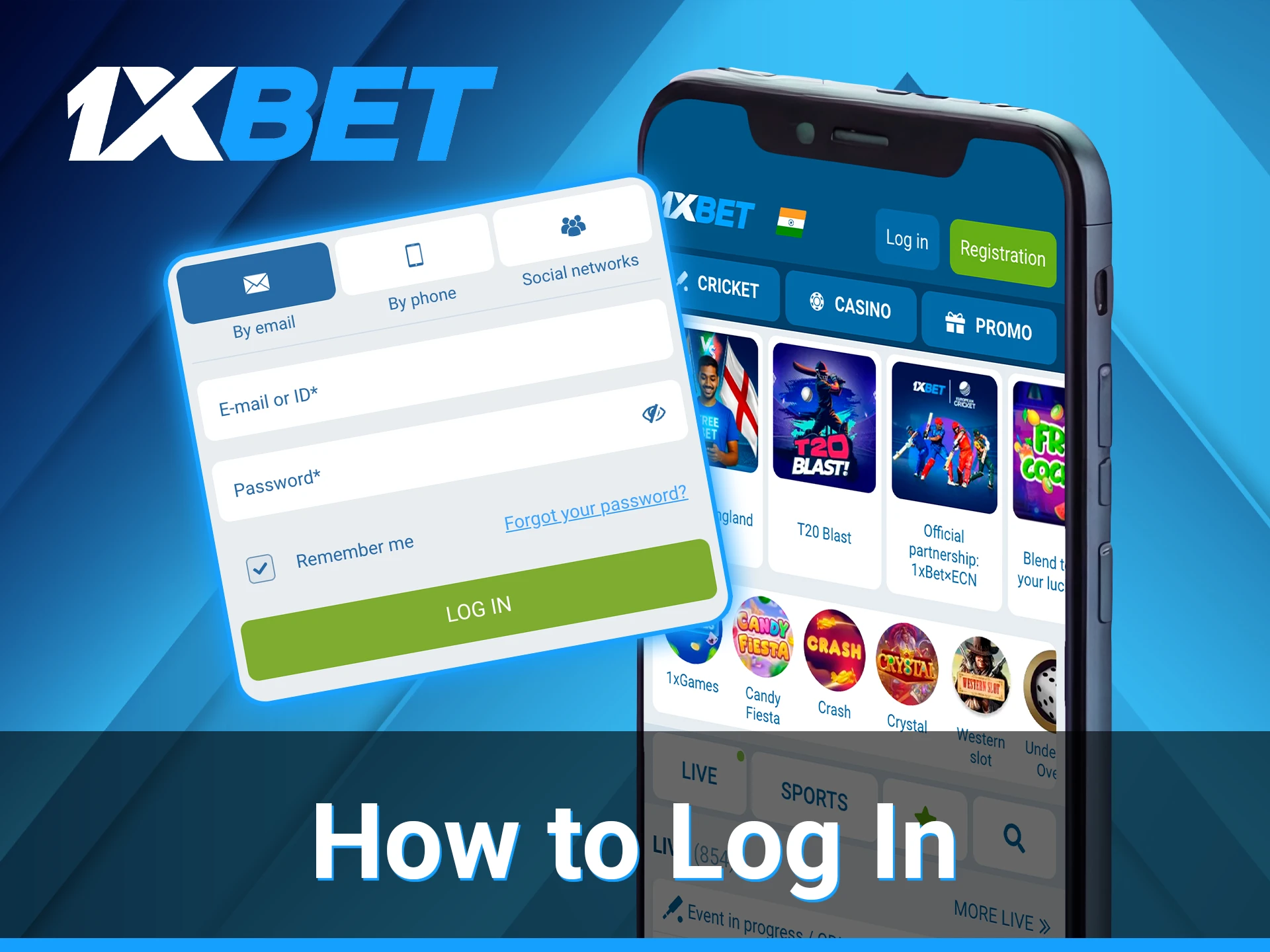 For easy access to their 1xBet account from anywhere, players can log in through the mobile app.