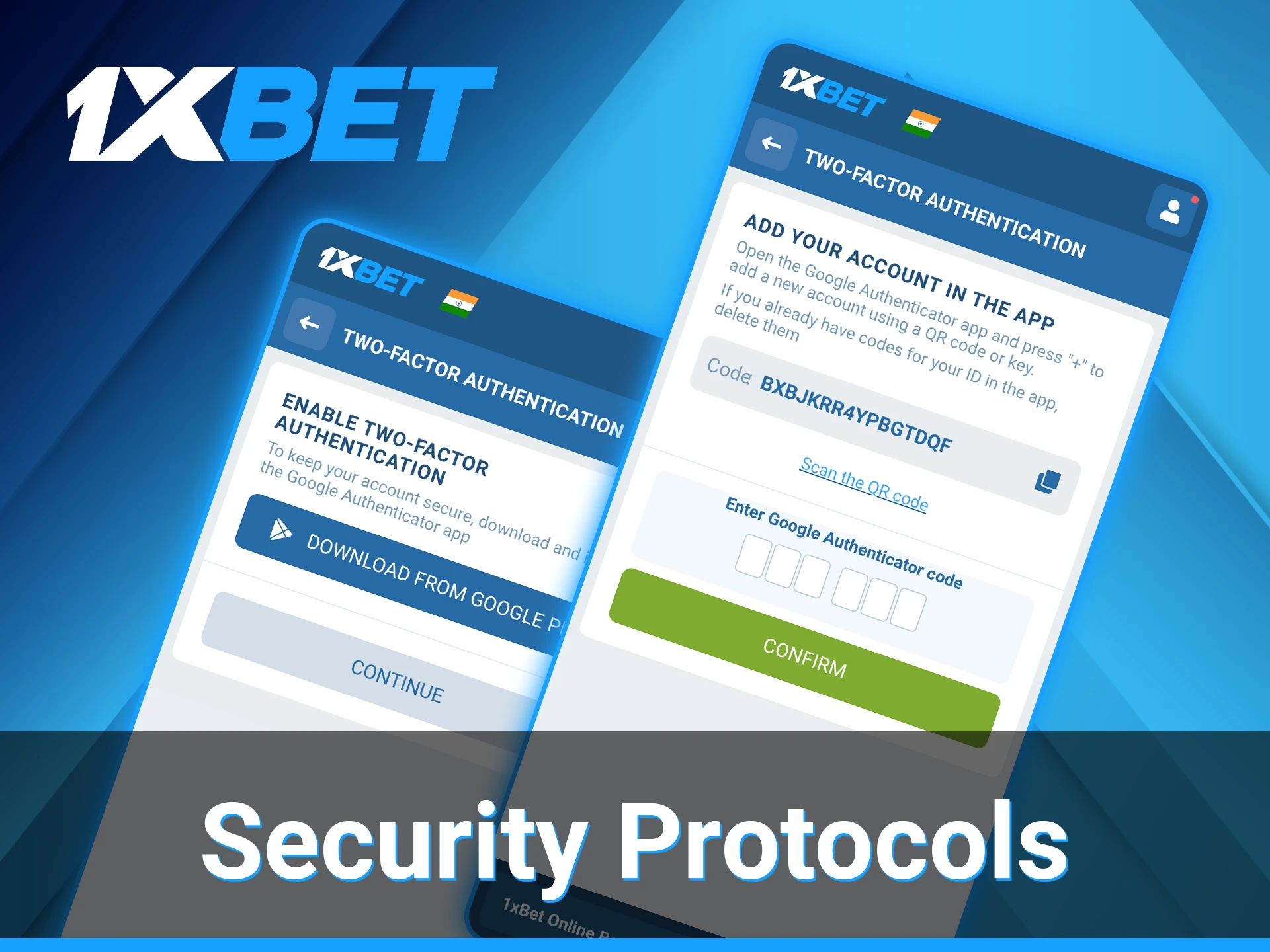 1xBet ensures maximum data protection on the app.