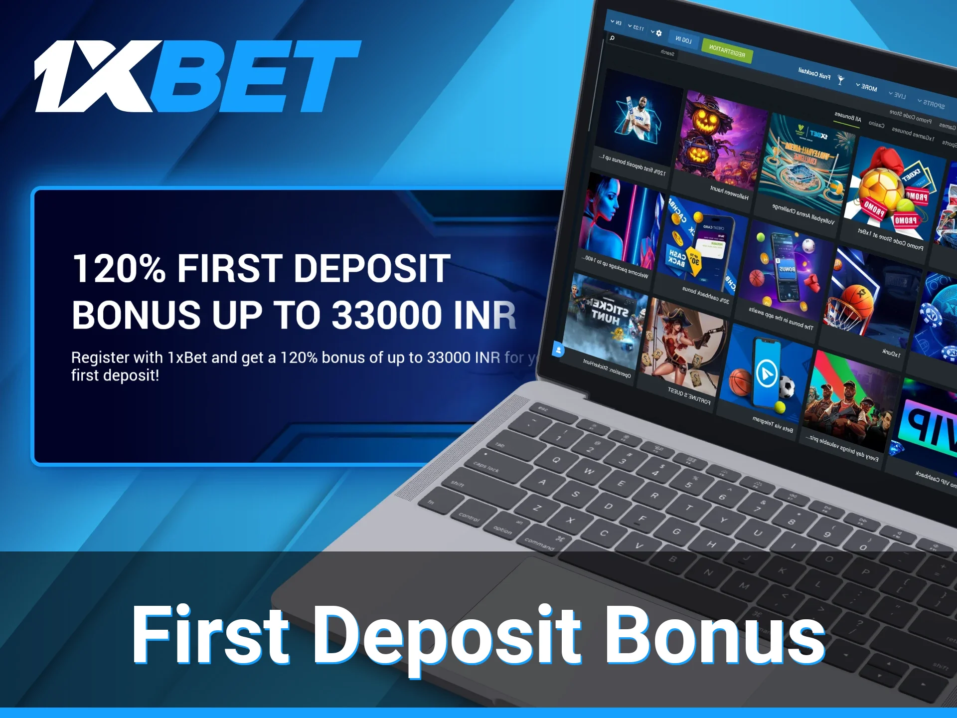1xBet betters can reward a 120% welcome bonus of their first deposit size.