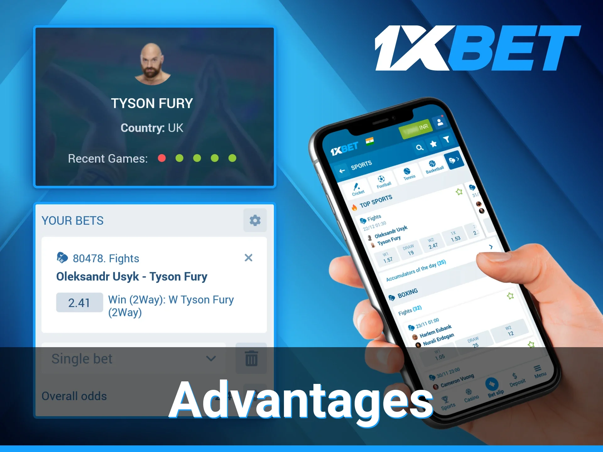 The 1xBet platform ensures a convenient betting experience for boxing enthusiasts.