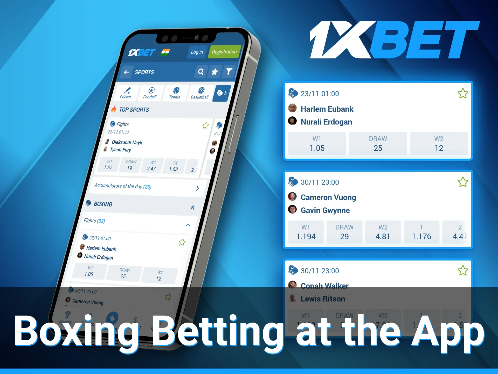 The 1xBet mobile application helps bettors stay updated on the scores and odds of the boxing encounters they have wagered on.