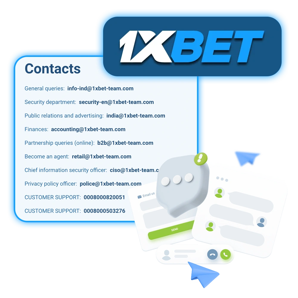 1xBet has a 24/7 available support to help clients with any issues.