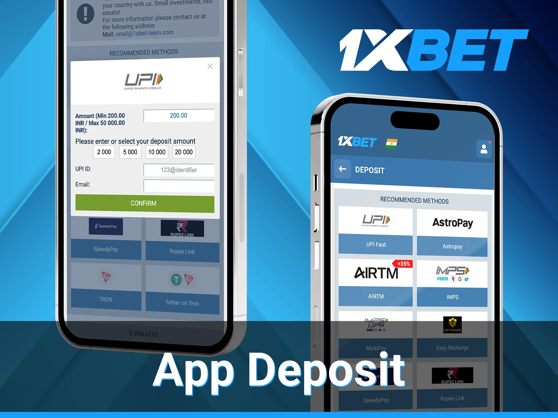Adding funds via 1xBet mobile app is fast and easy, and only takes a few steps.