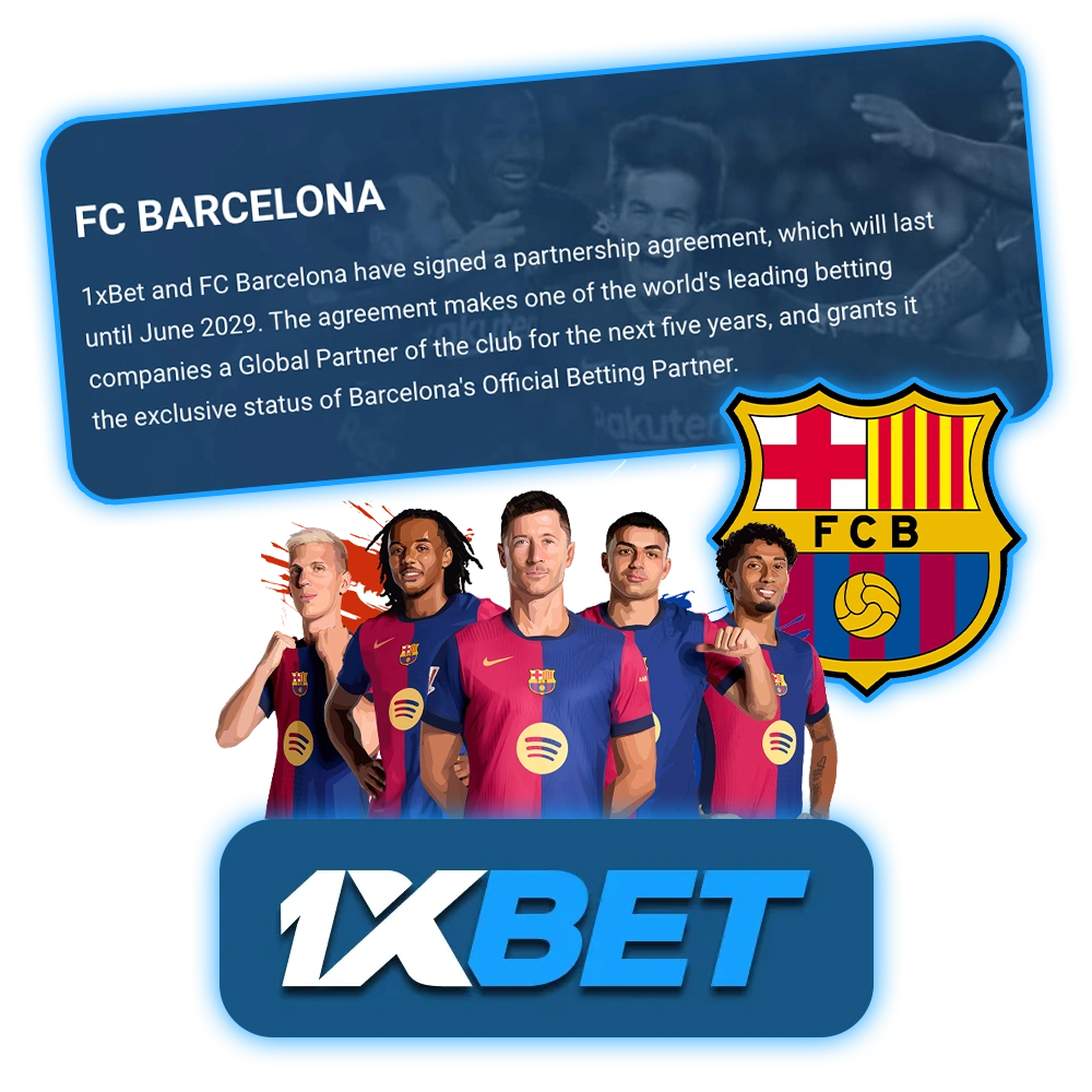 FC Barcelona and 1xBet have renewed their partnership.