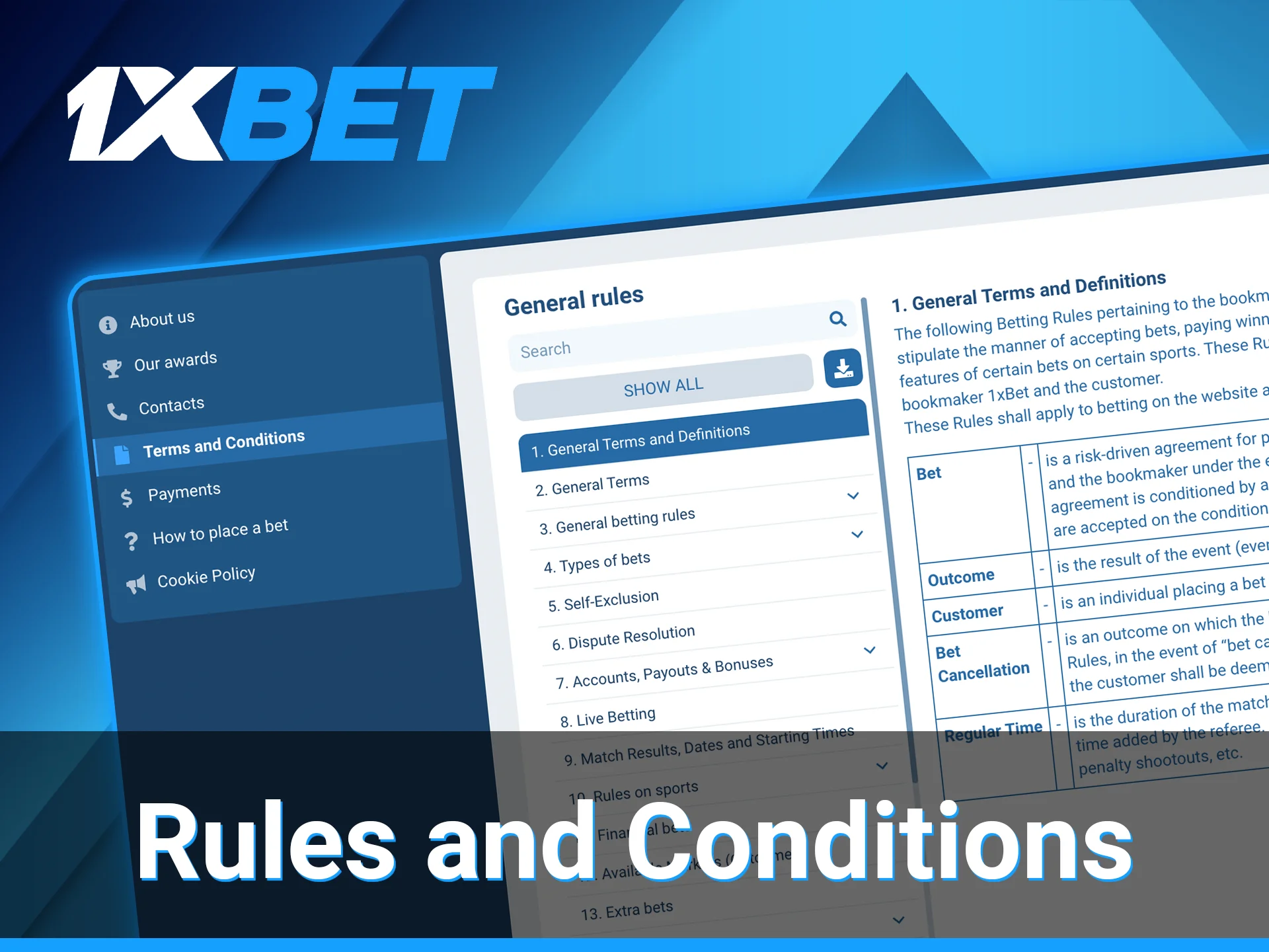1xBet users should follow the established rules.