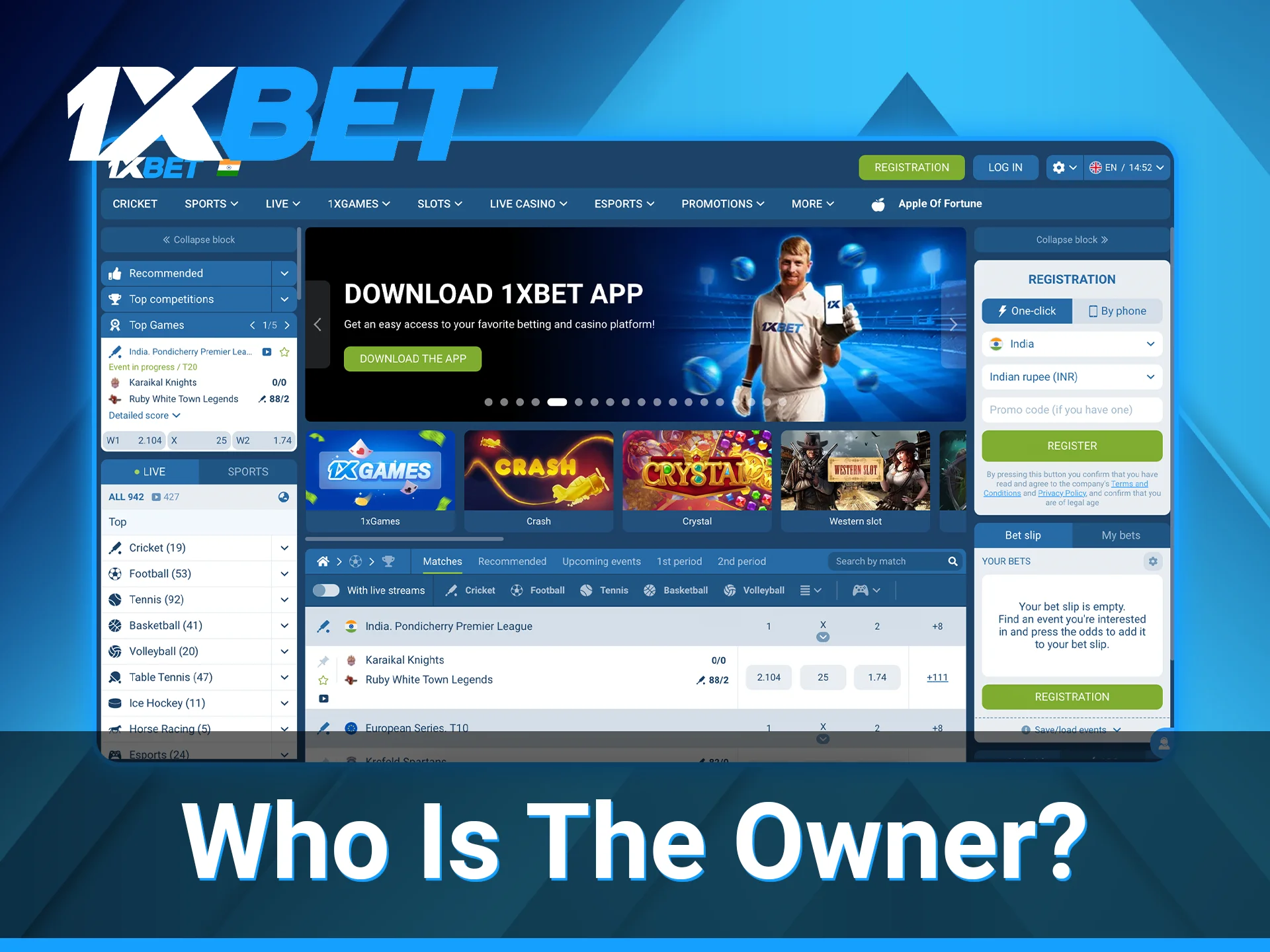 The 1xBet business concept originated in the small Russian town of Bryansk.