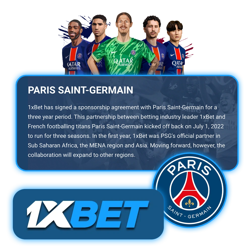 1xBet and FC PSG collaboration brings the fans closer to the action.