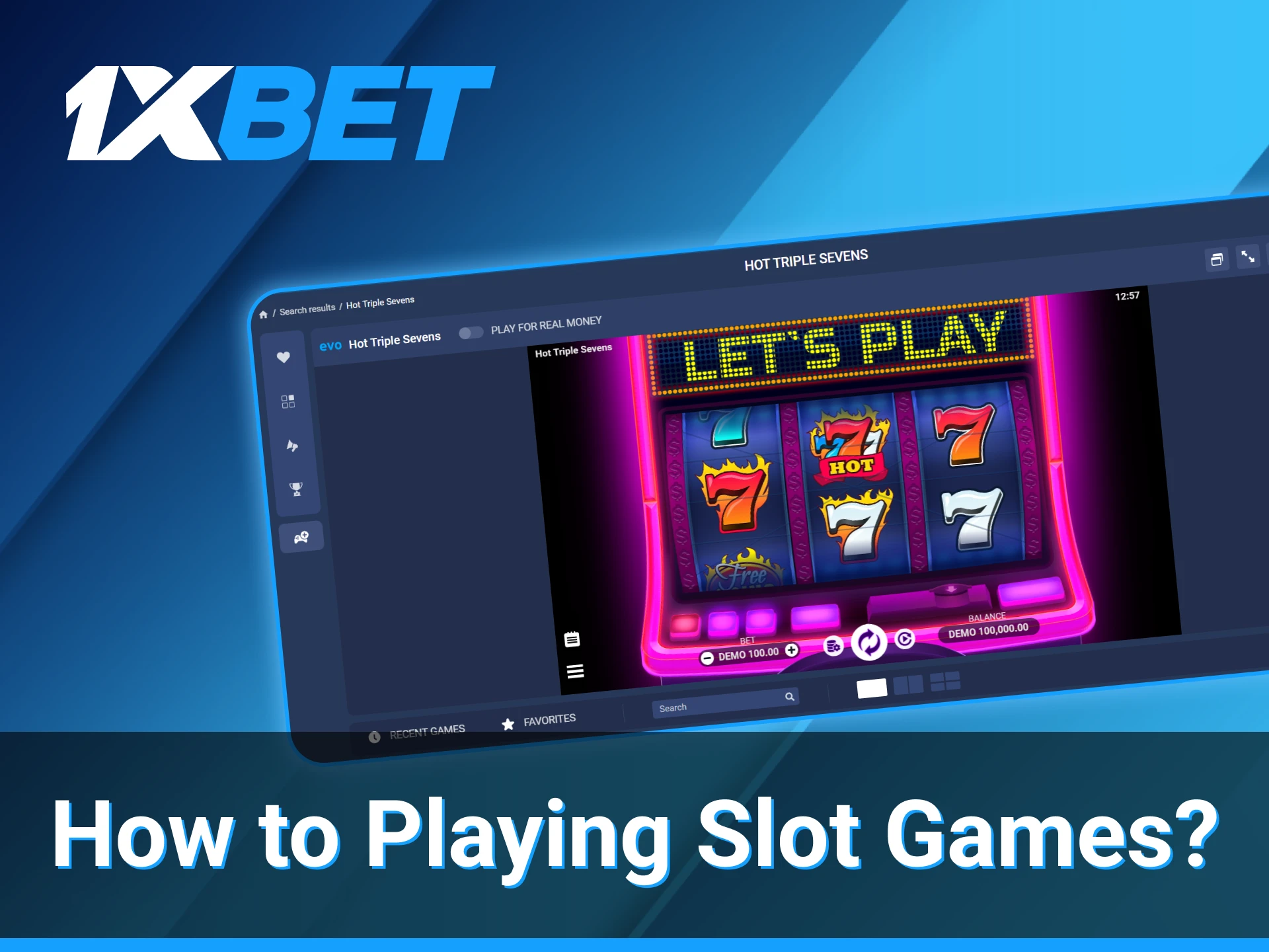 After creating an account at the 1xBet platform, players can enjoy spinning slots.
