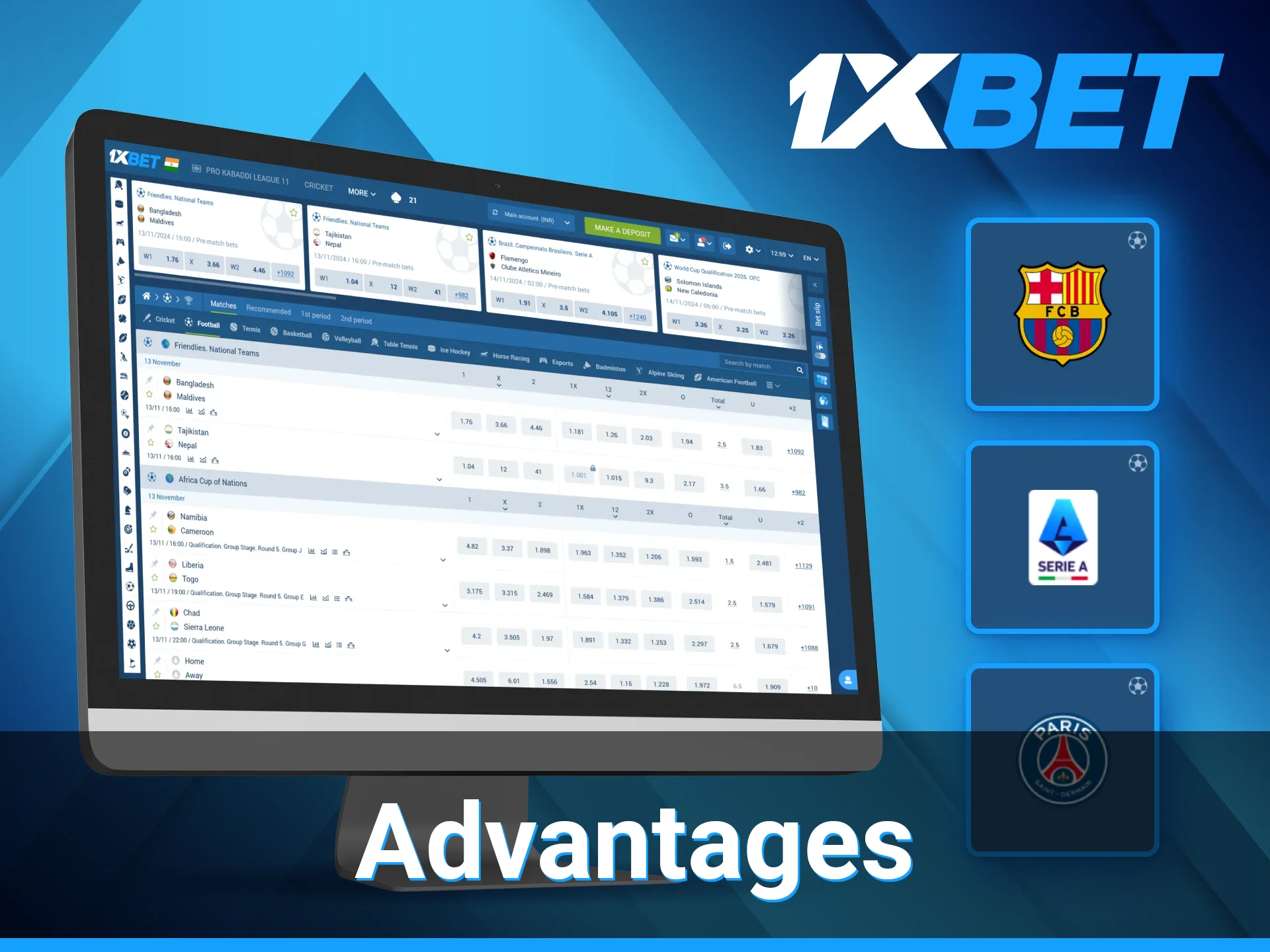 Betting on favorite matches and teams through the 1xBet platform is a great way for soccer fans to enjoy the game.