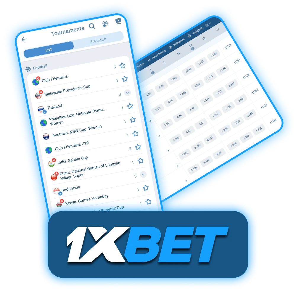 1xBet is a great platform for soccer fans to place bets on their favorite teams and matches.
