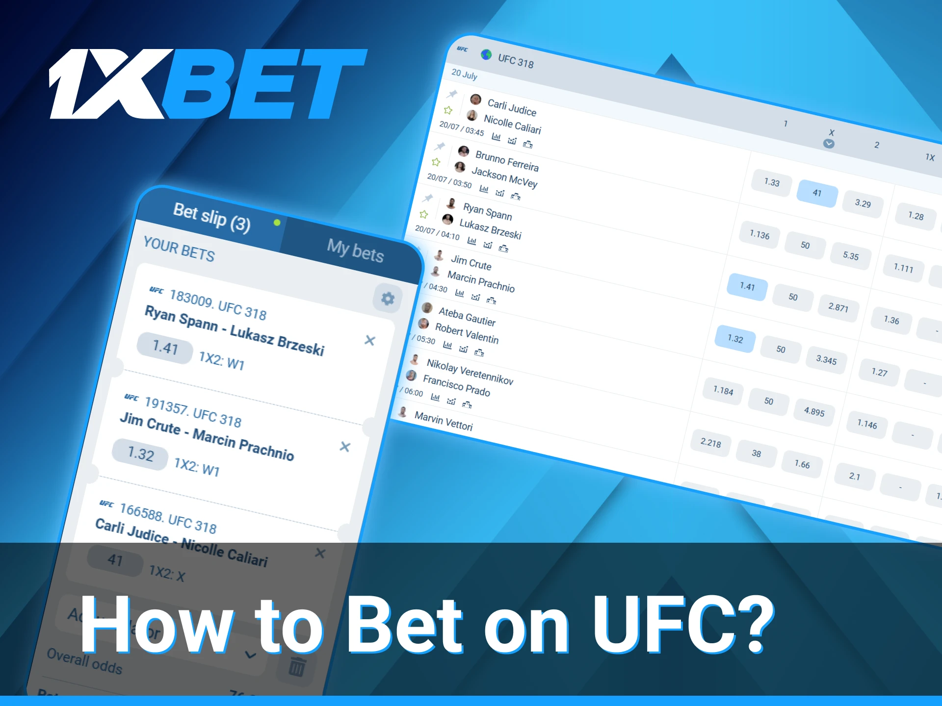 1xBet allows clients to bet on various Ufc events, giving them the chance to win and support their favorite fighters.
