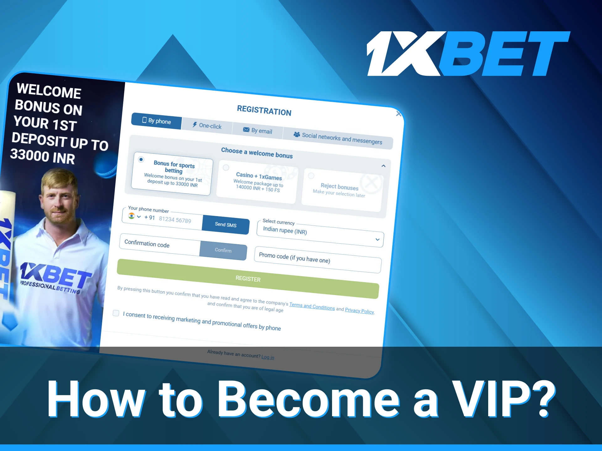 It's not complicated to become a 1xBet VIP club member.
