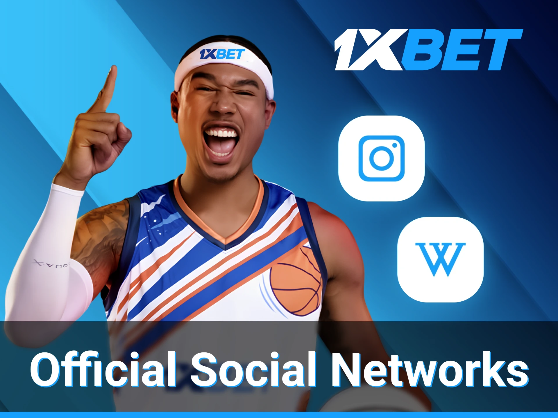 Chris Newsome shares training insights and 1xBet promotions through his official and verified social media channels.