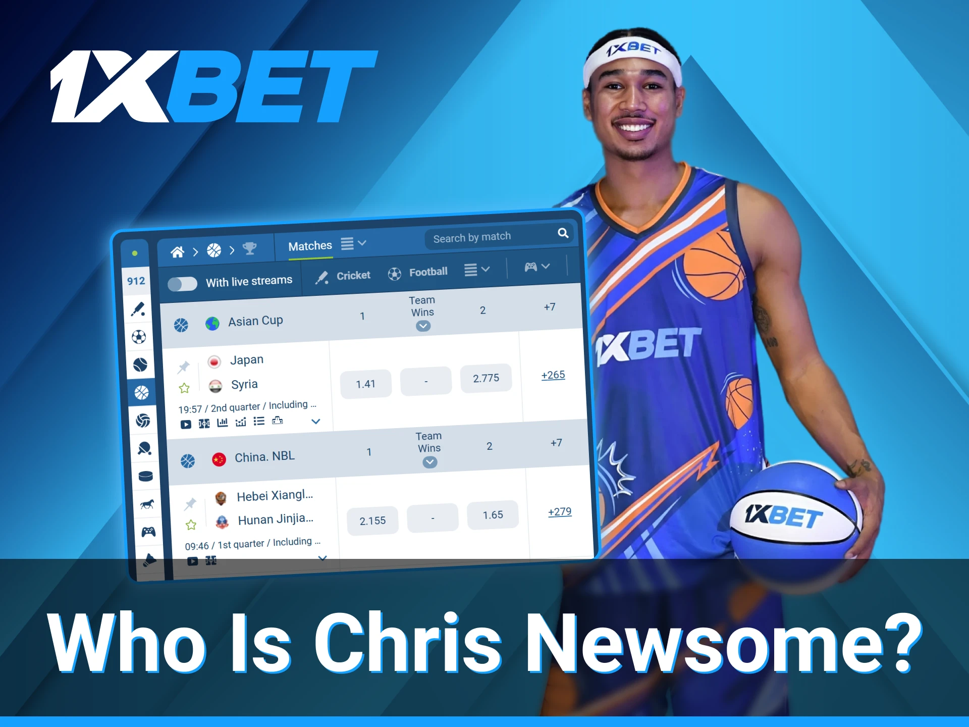 Chris Newsome is a Filipino-American basketball star and 1xBet ambassador known for his versatility and leadership.