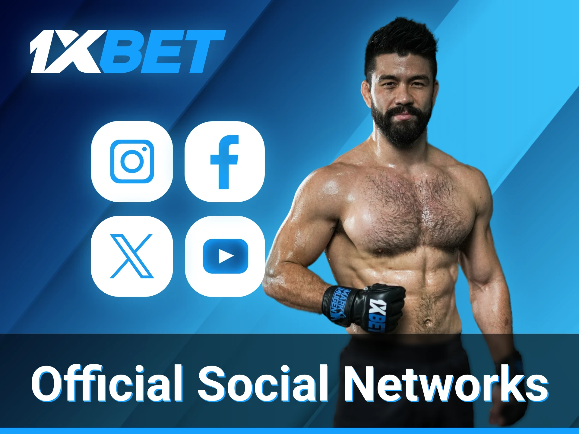 Official social networks of Mark Striegl, 1xBet ambassador, with fight updates and training tips.